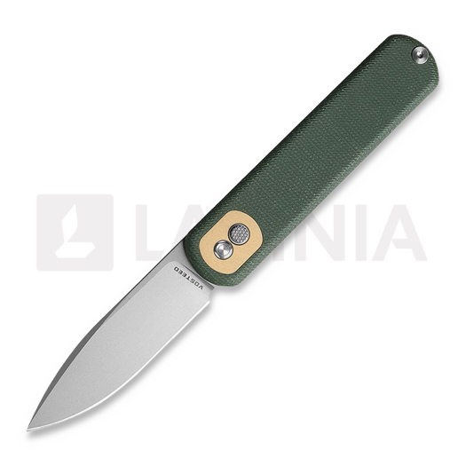 Vosteed Corgi Trek Lock - Micarta Green - S/W Drop Taschenmesser