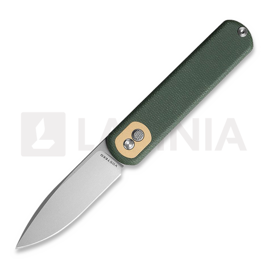 Vosteed Corgi Trek Lock - Micarta Green - S/W Drop vouwmes
