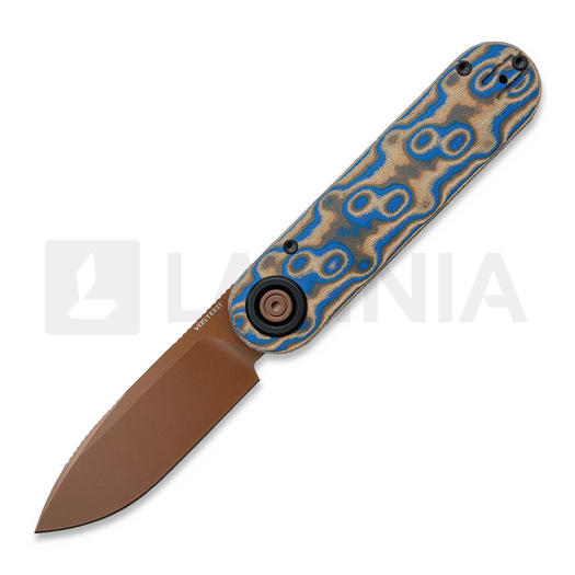 Vosteed Corgi-V 295 - Copper Dune - Blue Ocean Micarta/Aluminum 折叠刀