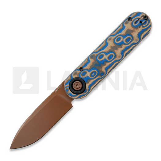 Coltello pieghevole Vosteed Corgi-V 295 - Copper Dune - Blue Ocean Micarta/Aluminum
