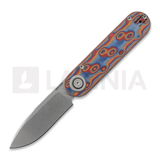 Liigendnuga Vosteed Corgi-V 295 - Stonewash - Copper Raindrop Micarta/Aluminum