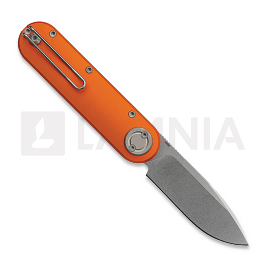 Vosteed Corgi-V 295 - Stonewash - Copper Raindrop Micarta/Aluminum &ouml;sszecsukhat&oacute; k&eacute;s
