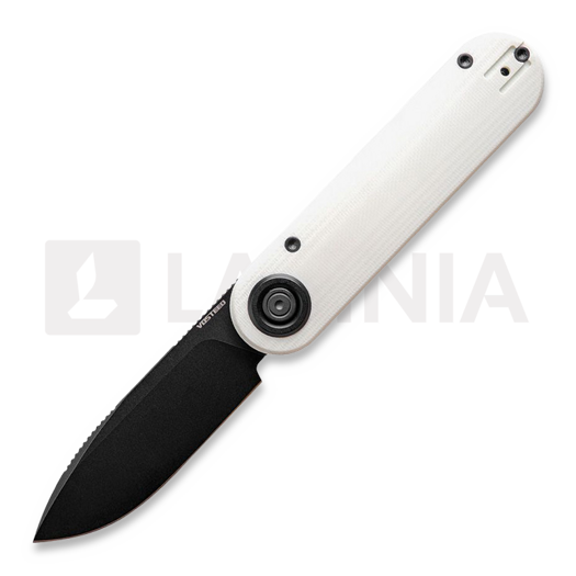 Vosteed Corgi-V 295 - Blackwash - G10 foldekniv, hvit