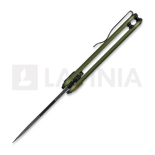 Πτυσσόμενο μαχαίρι Vosteed Corgi® V V - Blackwash - Aluminum, πράσινο