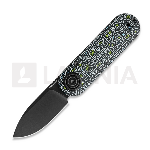 Vosteed Corgi-V Vanchor Lock - Blackwash - G10 折叠刀, Doodle Monster™