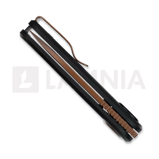Navaja Vosteed Corgi-V Vanchor Lock - Copper Dune - Aluminium, negro