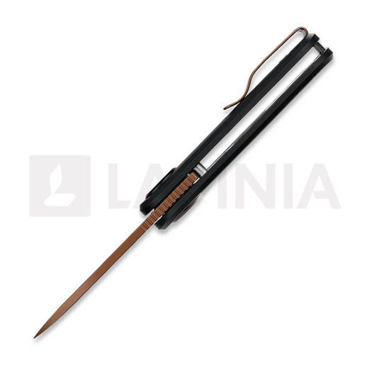 Vosteed Corgi-V Vanchor Lock - Copper Dune - Aluminium sulankstomas peilis, juoda