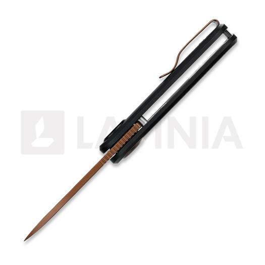 Navaja Vosteed Corgi-V Vanchor Lock - Copper Dune - Aluminium, negro