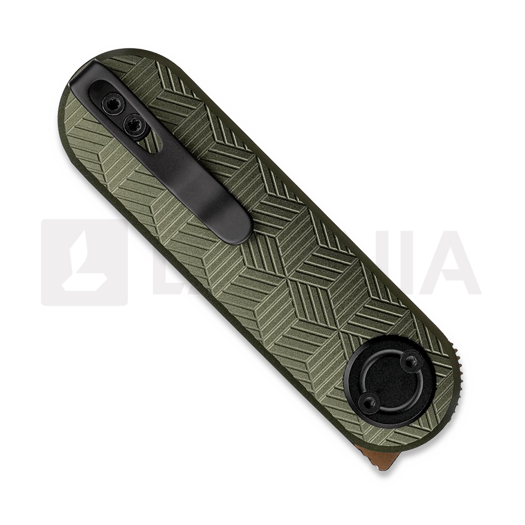 Coltello pieghevole Vosteed Corgi-V Vanchor Lock - Copper Dune - Aluminium, verde