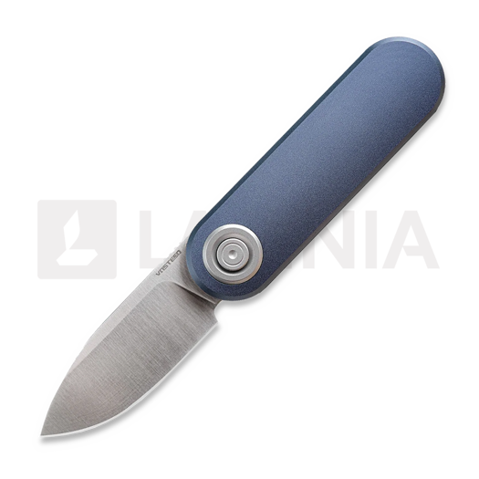Складной нож Vosteed Corgi-V Vanchor Lock - Satin - Aluminium, Dark Slate Blue