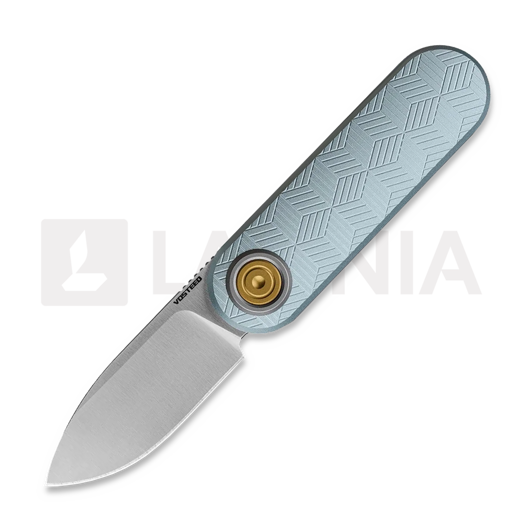 Vosteed Corgi-V Vanchor Lock - Satin - Aluminium foldekniv, Macaron Blue