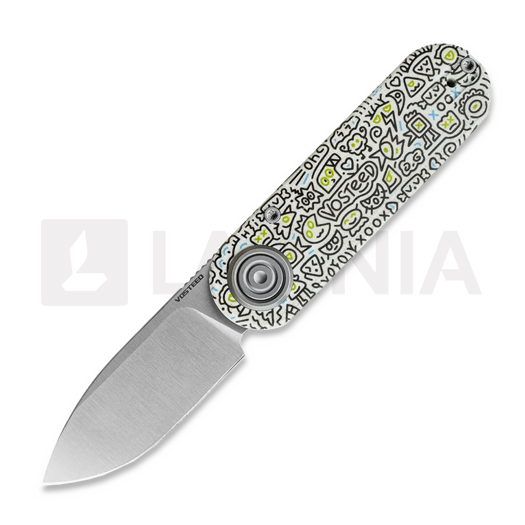 Vosteed Corgi-V Vanchor Lock - Satin - G10 sklopivi nož, Doodle Monster™