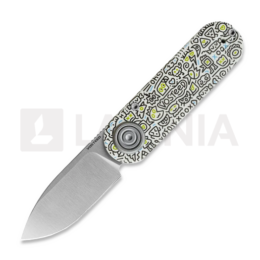 Navalha Vosteed Corgi-V Vanchor Lock - Satin - G10, Doodle Monster™
