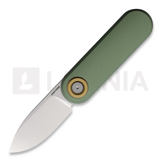 มีดพับ Vosteed Corgi-V Vanchor Lock - Stonewash - Aluminium, เขียว