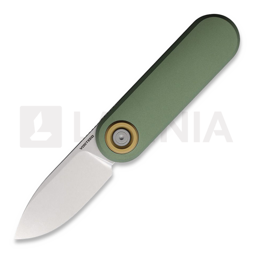 มีดพับ Vosteed Corgi-V Vanchor Lock - Stonewash - Aluminium, เขียว