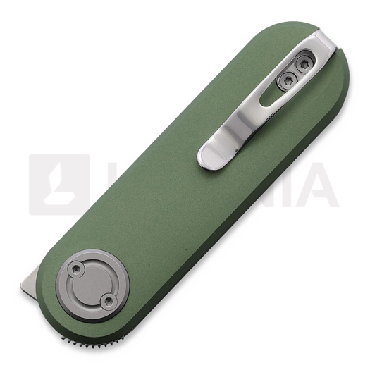 Vosteed Corgi-V Vanchor Lock - Stonewash - Aluminium sulankstomas peilis, žalia
