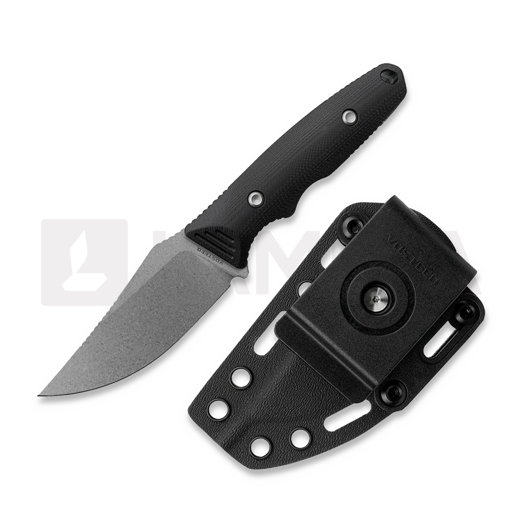 Couteau Vosteed H-Back - Stonewash - G10, noir