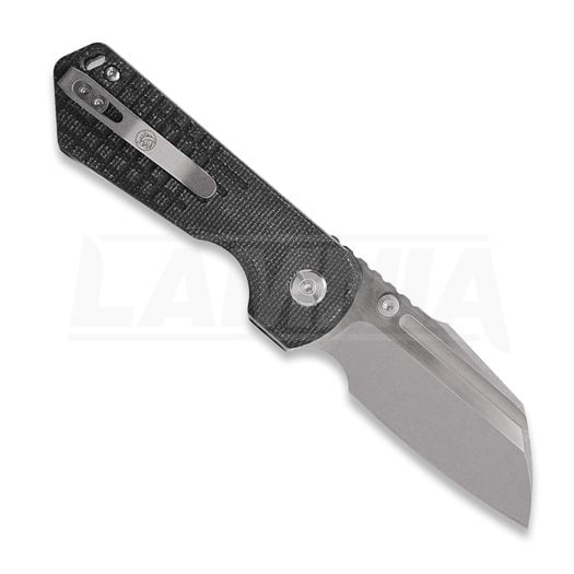 Vosteed Hedgehog - Bead Blast & Brushed - Micarta sulankstomas peilis, juoda