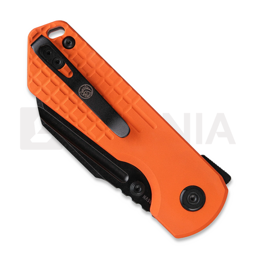 Vosteed Hedgehog - Blackwashed - Aluminium folding knife, orange