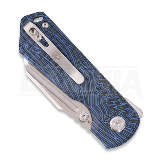 Vosteed Hedgehog - Satin & Brushed - GT-Mascus sulankstomas peilis, Black & Blue