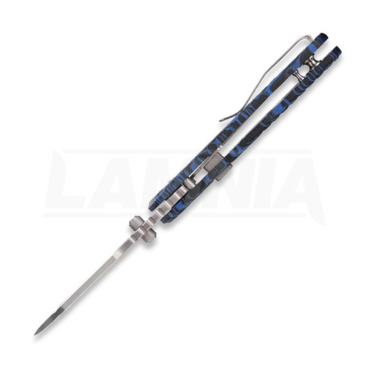Coltello pieghevole Vosteed Hedgehog - Satin & Brushed - GT-Mascus, Black & Blue