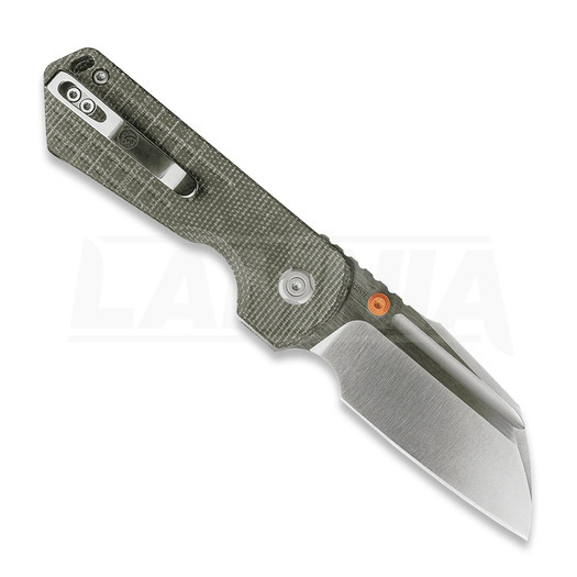 Vosteed Hedgehog - Satin & Brushed - Micarta folding knife, olive drab