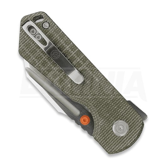 Vosteed Hedgehog - Satin & Brushed - Micarta folding knife, olive drab