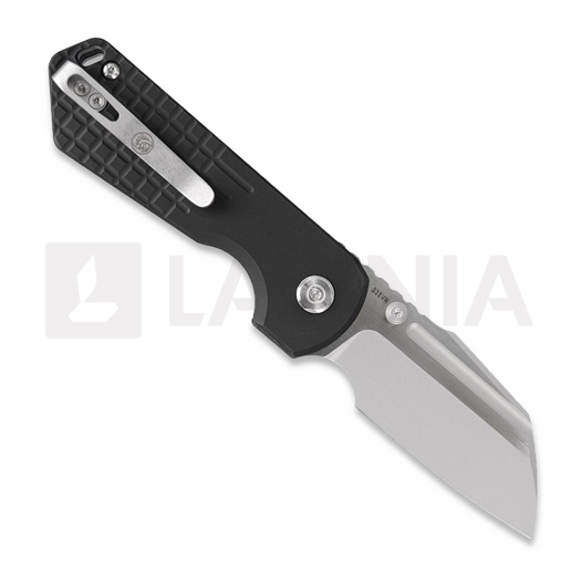 Vosteed Hedgehog - Bead Blast & Brushed - Aluminium k&auml;&auml;nt&ouml;veitsi, musta