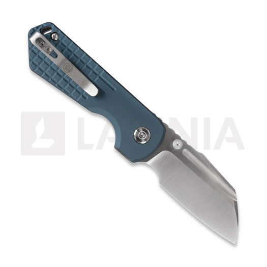 Vosteed Hedgehog - Satin & Brushed - Aluminium k&auml;&auml;nt&ouml;veitsi, sininen