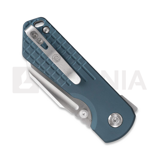 Vosteed Hedgehog - Satin & Brushed - Aluminium k&auml;&auml;nt&ouml;veitsi, sininen