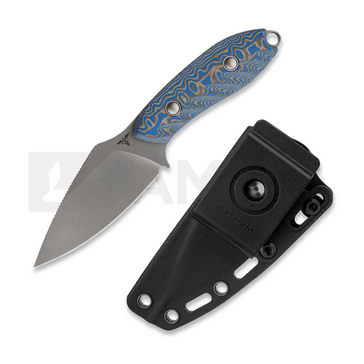 มีด Vosteed Inferno - Blastwash - Micarta, Blue Ocean