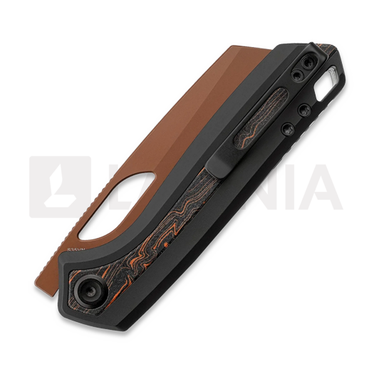 Vosteed Kroc 329 - Copper Dune - Aluminum & Topo G10 sulankstomas peilis