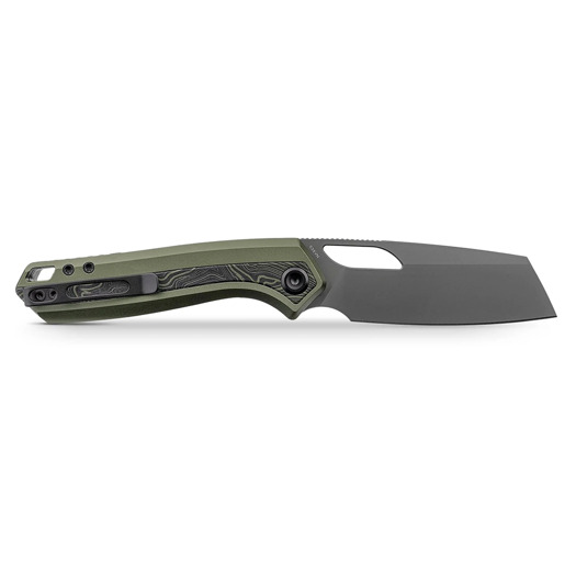 Vosteed Kroc 329 - Destroyer Gray - Aluminum & Topo G10 sulankstomas peilis