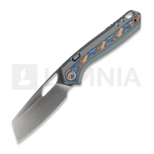 Nóż składany Vosteed Kroc 329 - Satin - Aluminum & Ocean Micarta