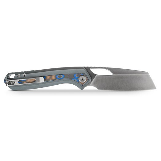Vosteed Kroc 329 - Satin - Aluminum & Ocean Micarta kääntöveitsi