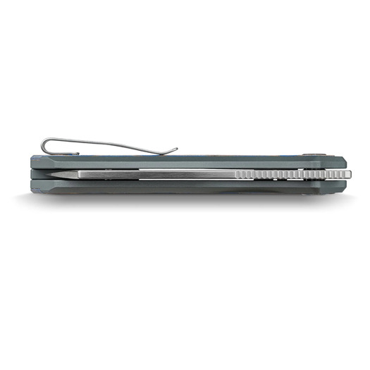 Vosteed Kroc 329 - Satin - Aluminum & Ocean Micarta kääntöveitsi