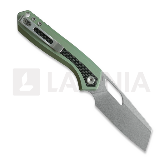 Vosteed Kroc - Stonewash - Aluminum & Carbon Fiber sulankstomas peilis