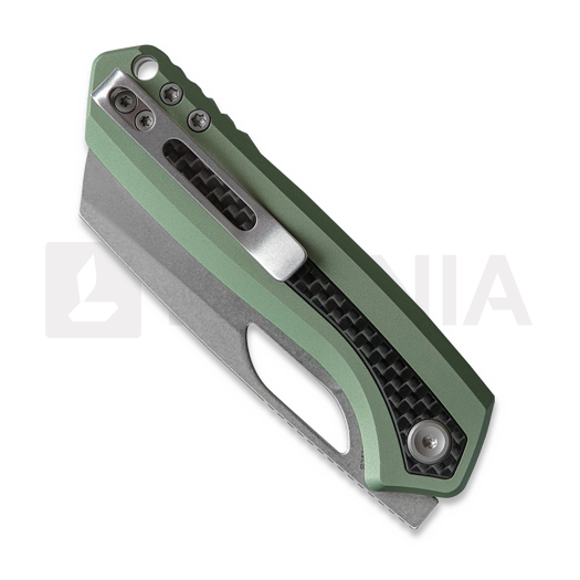 Coltello pieghevole Vosteed Kroc - Stonewash - Aluminum & Carbon Fiber