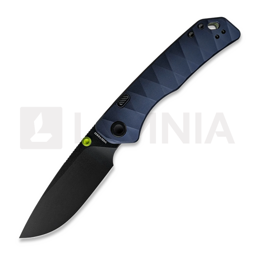 Vosteed Marten 330 - Blackwash - Aluminum fällkniv, Dark Slate Blue