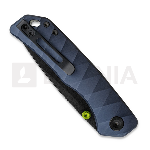 Vosteed Marten 330 - Blackwash - Aluminum foldekniv, Dark Slate Blue