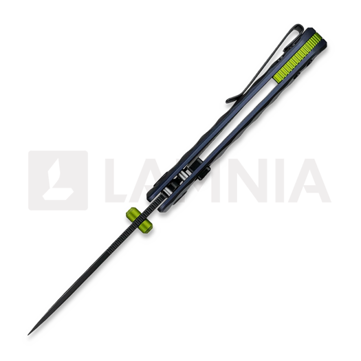 Vosteed Marten 330 - Blackwash - Aluminum foldekniv, Dark Slate Blue