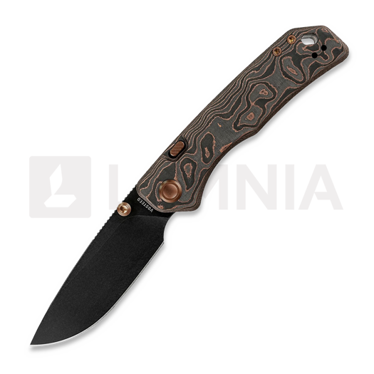 Skladací nôž Vosteed Marten 330 - Blackwash - Carbon Fiber, Copper
