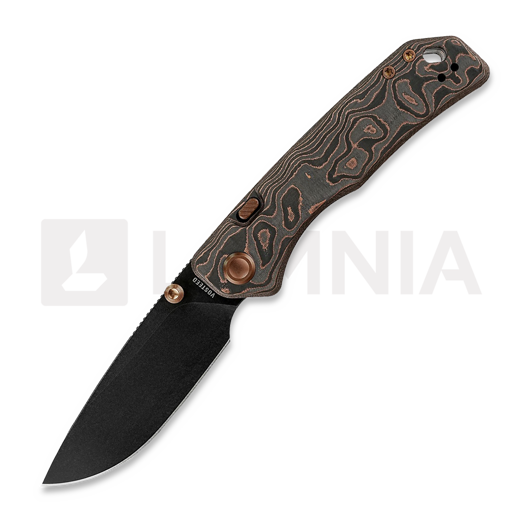 Coltello pieghevole Vosteed Marten 330 - Blackwash - Carbon Fiber, Copper