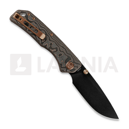 Vosteed Marten 330 - Blackwash - Carbon Fiber 접이식 나이프, Copper