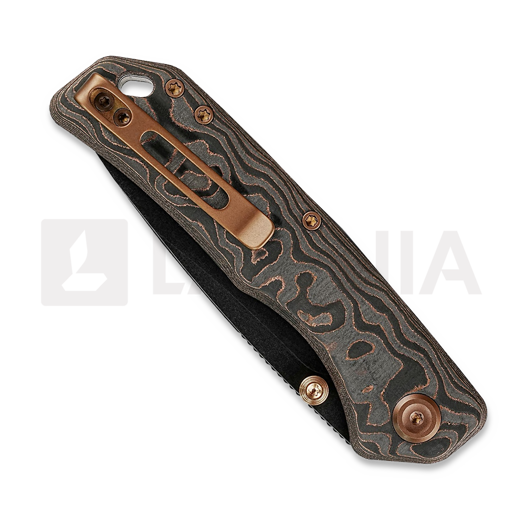 Vosteed Marten 330 - Blackwash - Carbon Fiber 접이식 나이프, Copper