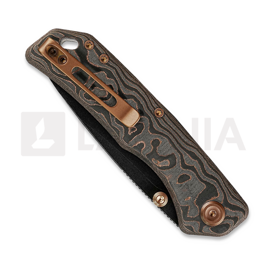 Vosteed Marten 330 - Blackwash - Carbon Fiber 접이식 나이프, Copper