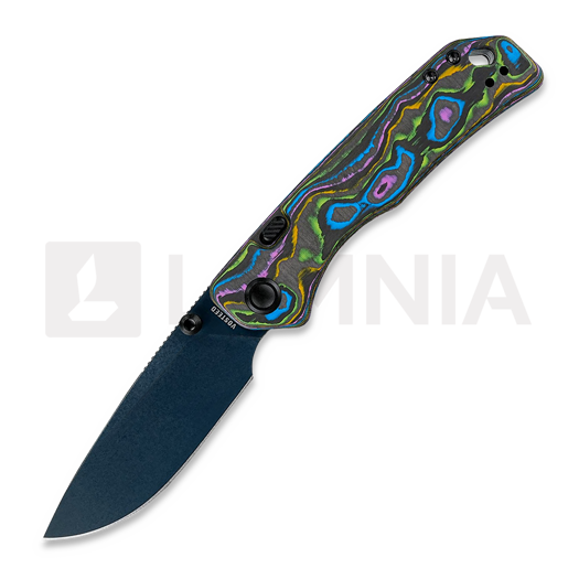 Skladací nôž Vosteed Marten 330 - Blue Stonewash - Carbon Fiber, Neon Topo