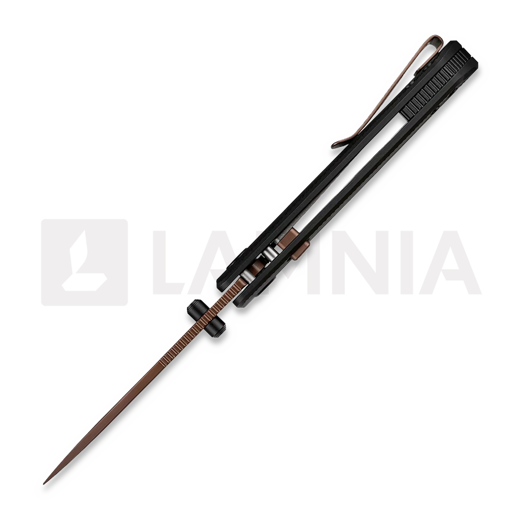 Couteau pliant Vosteed Marten 330 - Copper Dune - Aluminum, noir