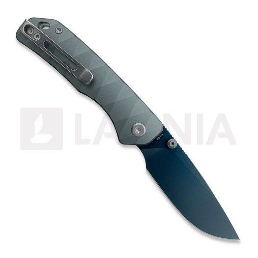 Couteau pliant Vosteed Marten - Cerakote Blue - Aluminum, Dim Gray