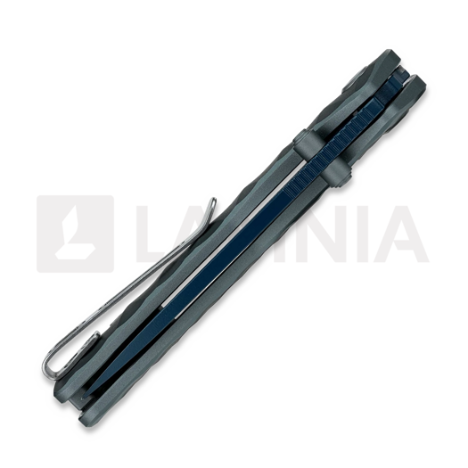 Couteau pliant Vosteed Marten - Cerakote Blue - Aluminum, Dim Gray